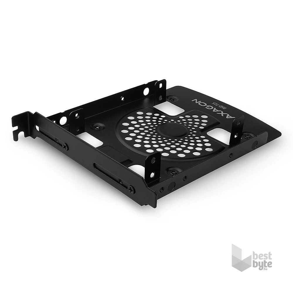 Axagon RHD-P25 3,5"vagy PCI slotba 2x2,5" fekete SSD / HDD beépítő keret