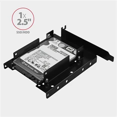 Axagon RHD-P35  1x3,5" és 2x2,5" fekete SSD / HDD beépítő keret PCI slotba