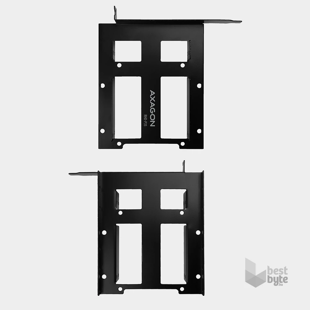 Axagon RHD-P35  1x3,5" és 2x2,5" fekete SSD / HDD beépítő keret PCI slotba