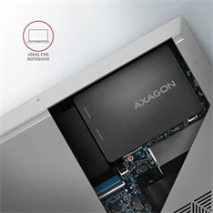 Axagon RSS-M2B M.2 fekete SSD ház