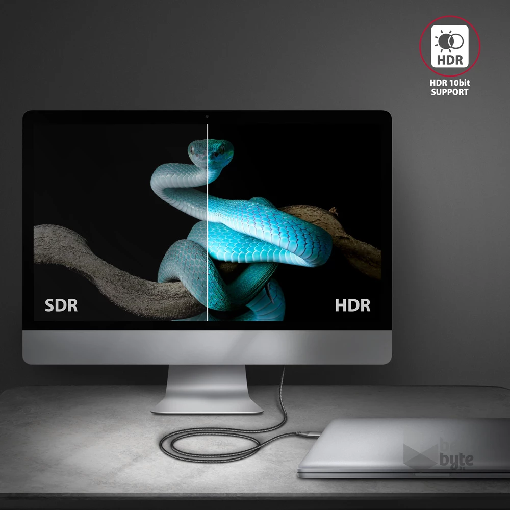 Axagon RVC-HI2MC USB-C - HDMI 2.0 kábel