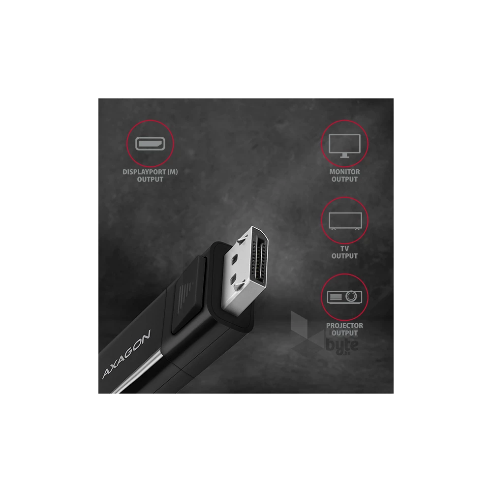 Axagon RVC-DPC USB-C - Displayport kábel