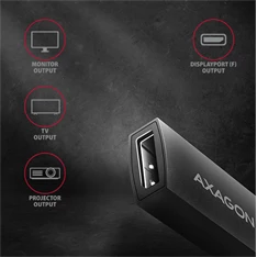 Axagon RVC-DP USB-C - Displayport adapter