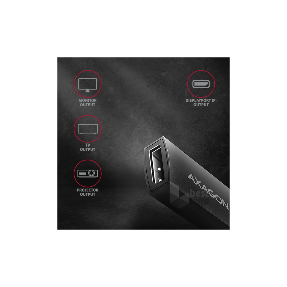 Axagon RVC-DP USB-C - Displayport adapter