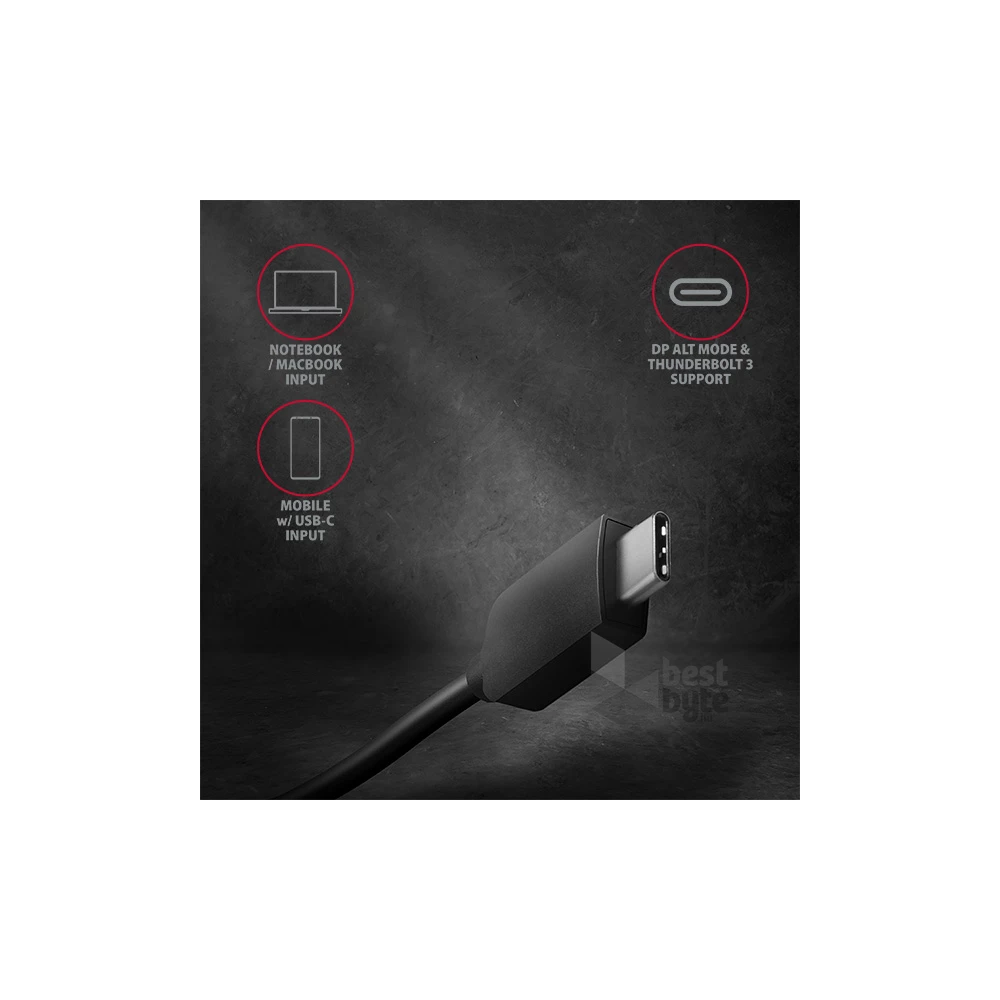 Axagon RVC-DP USB-C - Displayport adapter