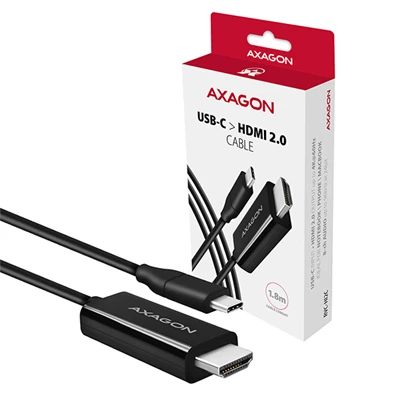 Axagon RVC-HI2C USB-C - HDMI 2.0 kábel