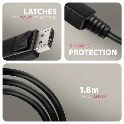 Axagon RVD-HI20C2 1,8m 4K/60Hz DisplayPort - HDMI 2.0 kábel