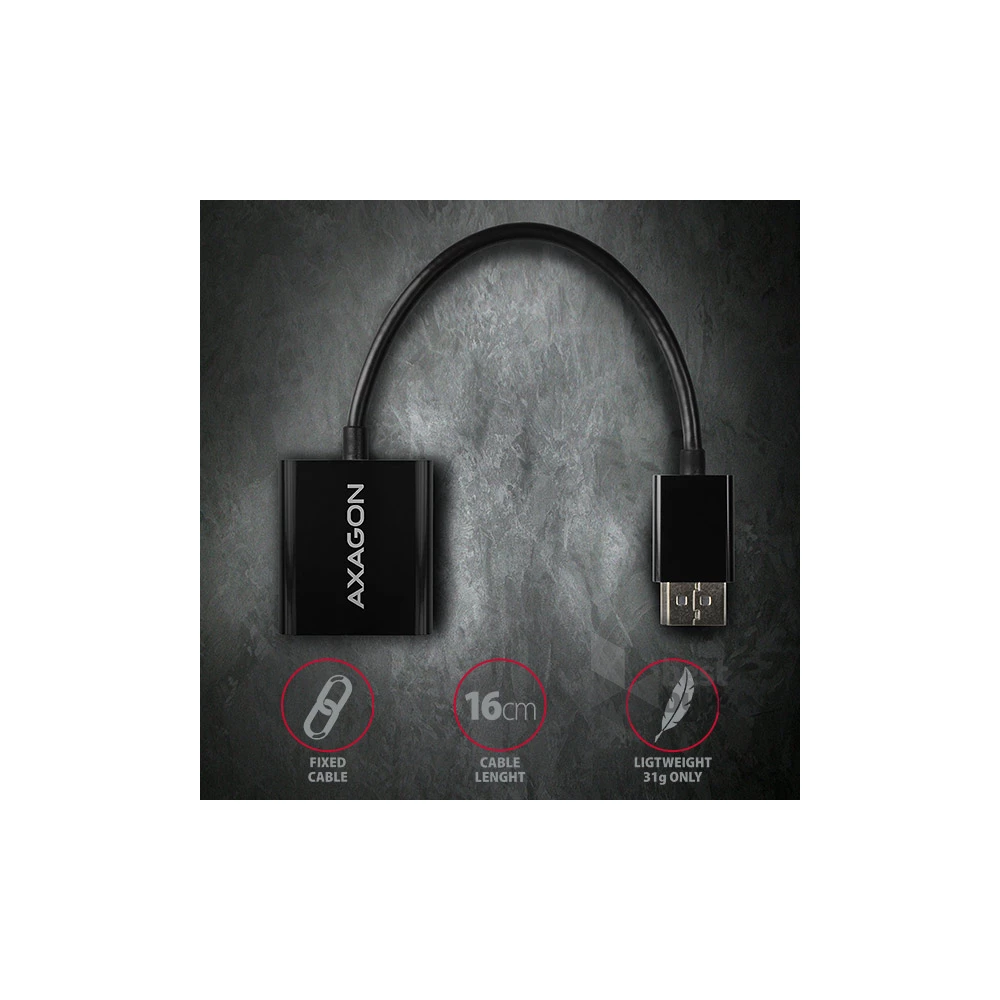 Axagon RVD-VGN Displayport - VGA adapter