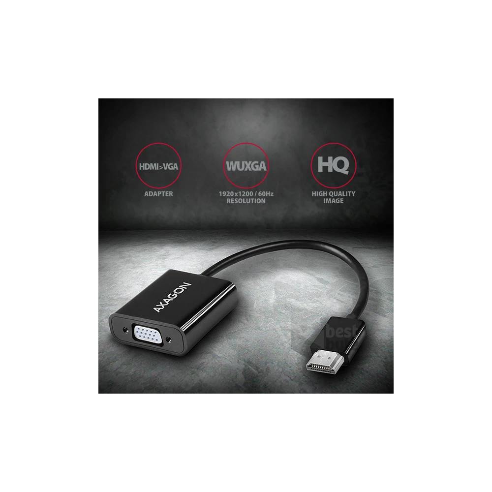 Axagon RVH-VGAN HDMI - VGA + audio out adapter