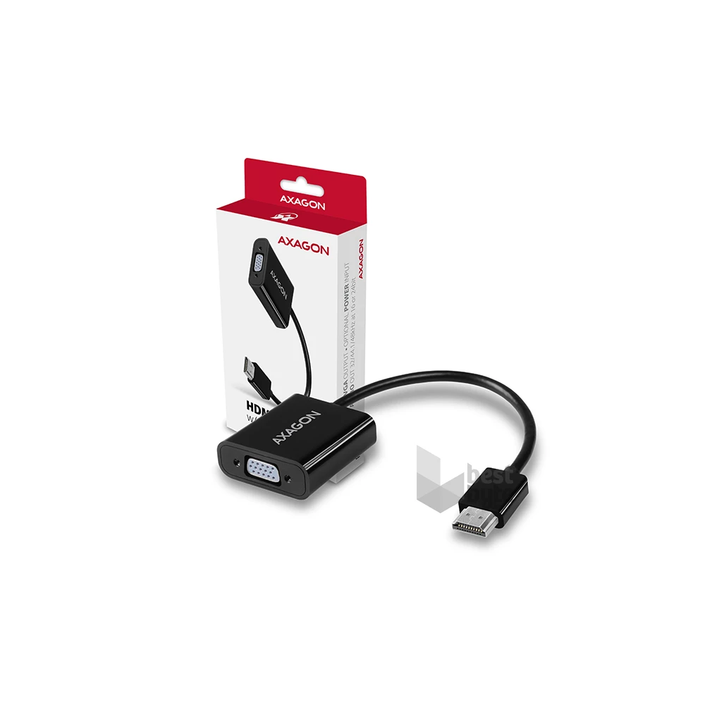 Axagon RVH-VGAN HDMI - VGA + audio out adapter