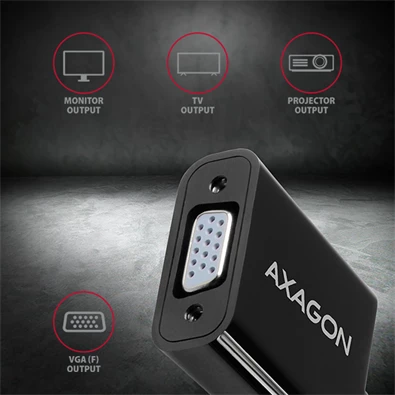 Axagon RVH-VGN HDMI - VGA adapter