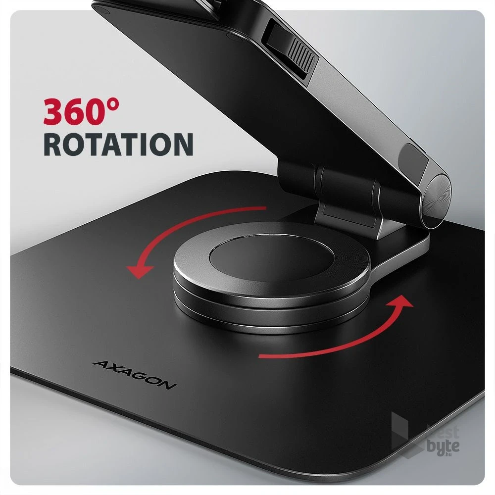 Axagon STND-LRB állvány 360°-os forgatással laptopokhoz és táblagépekhez