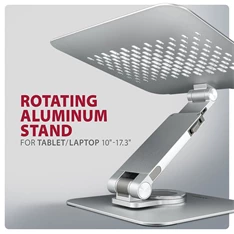 Axagon STND-LR ALU HQ 10"-17,3" laptop állvány
