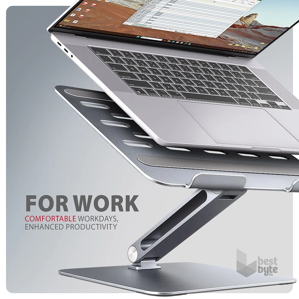 Axagon STND-LQ ALU HQ 10-16" laptop állvány