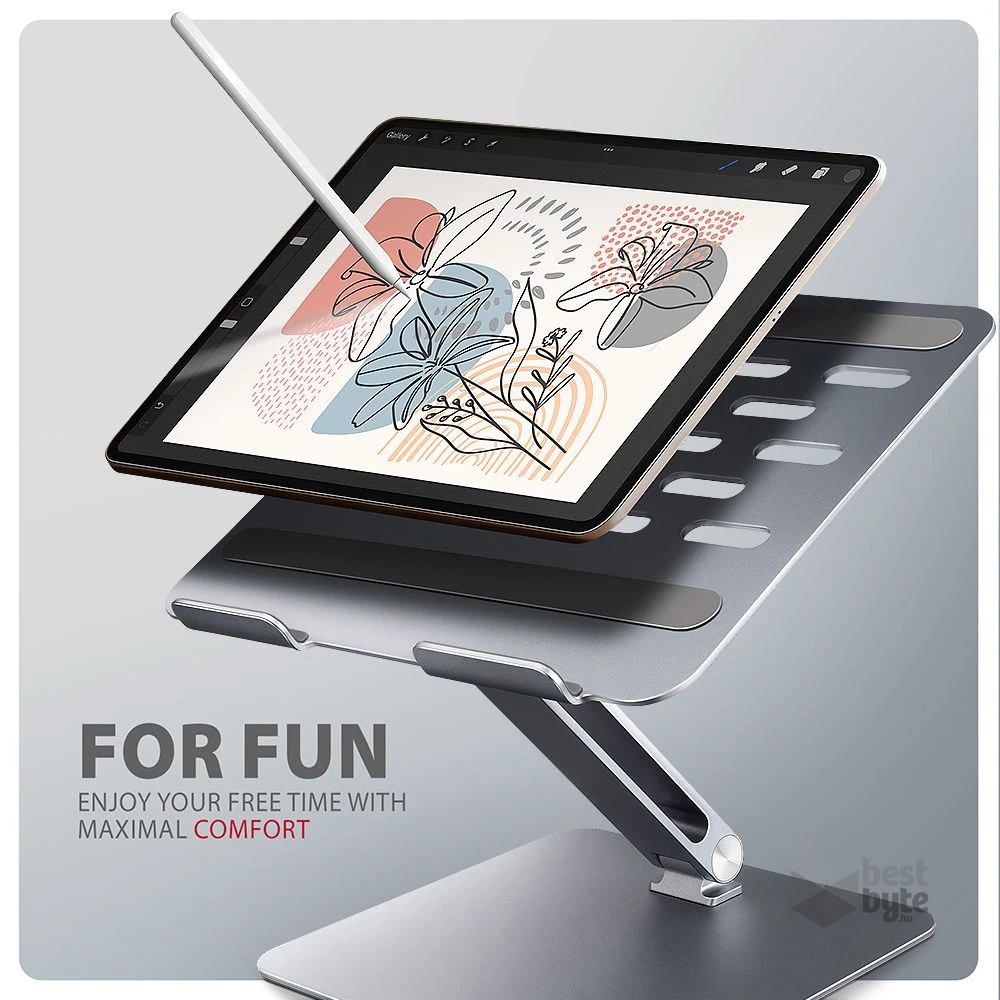 Axagon STND-LQ ALU HQ 10-16" laptop állvány