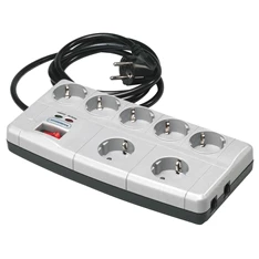 Bandridge BE5017EC - 7 utas elosztó,túlfesz. védő