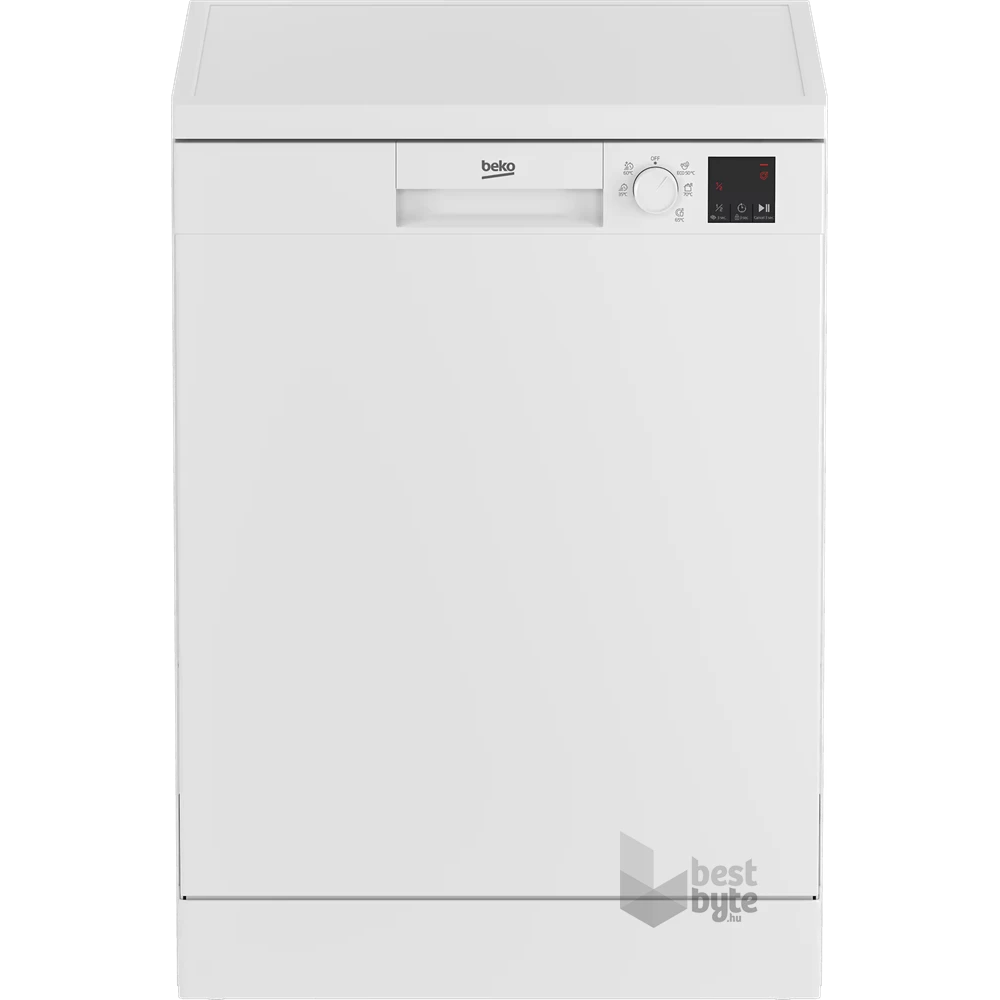 Beko DVN05320W fehér, programok száma: 5, szabadonálló, 13 terítékes mosogatógép 