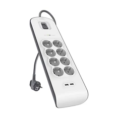 BELKIN 8xAC/2xUSB fehér hálózati elosztó