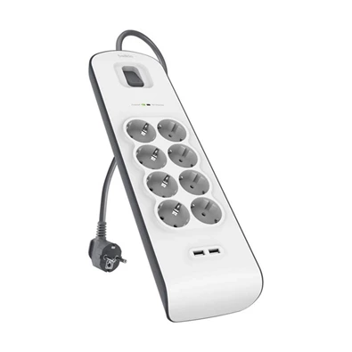 BELKIN 8xAC/2xUSB fehér hálózati elosztó