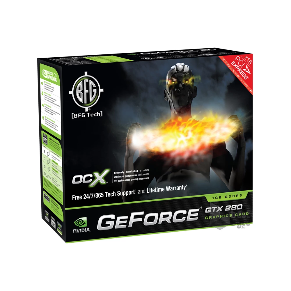 BFG Tech GeForce GTX 280 OCX 1024MB PCI-e videokártya