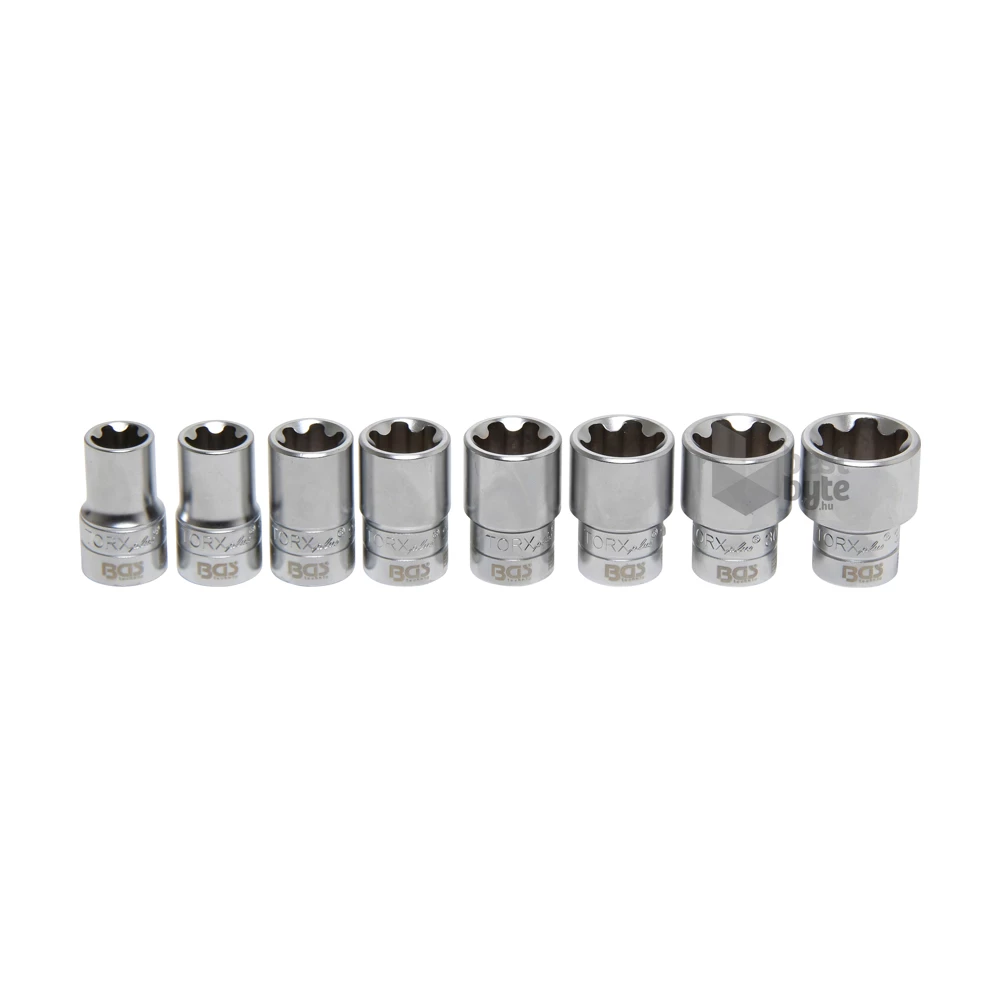 BGS technic 1/2" 18 - 32 EP Torx Plus 8 darabos dugókulcs készlet