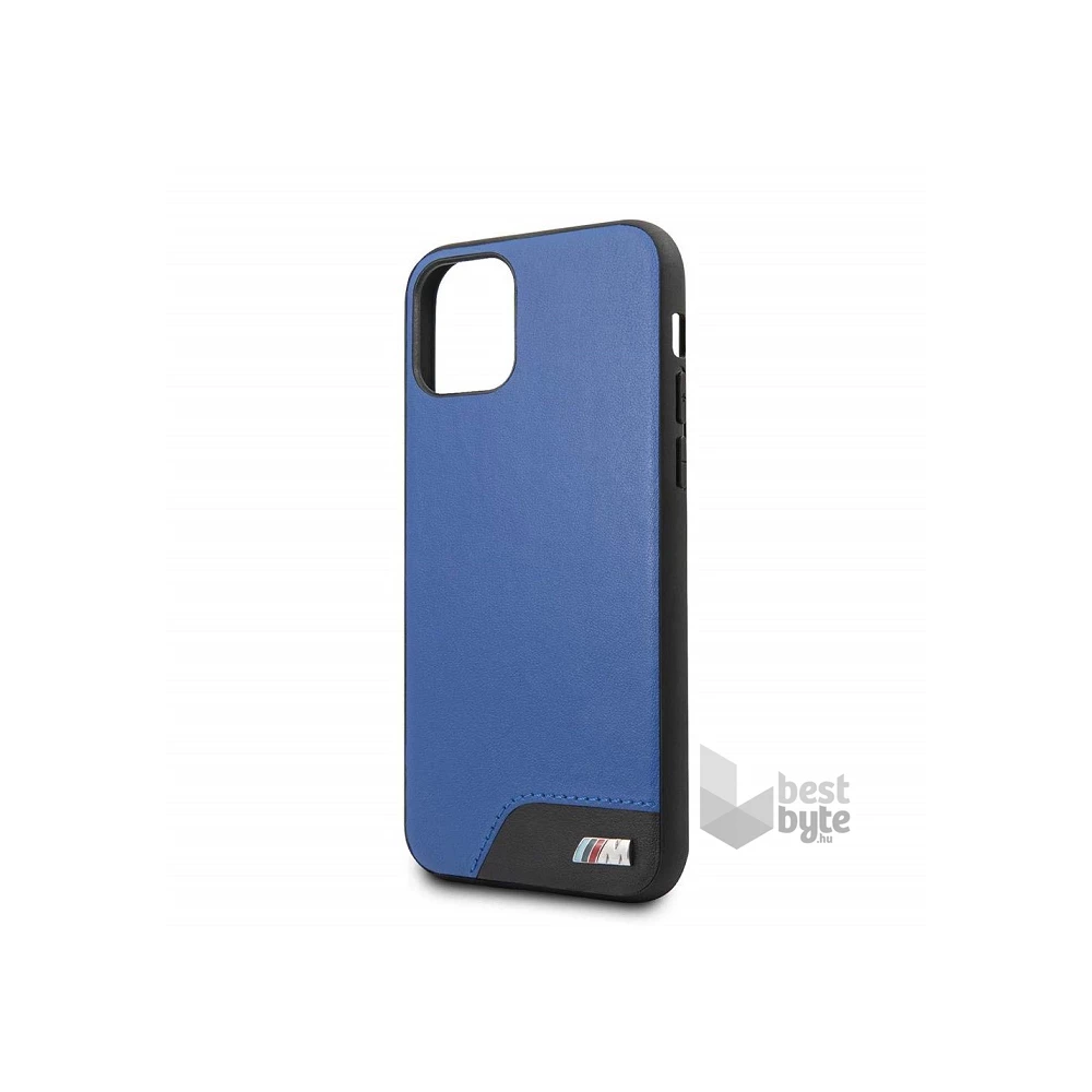 BMW iPhone 11 Pro sima kék kemény műbőrtok