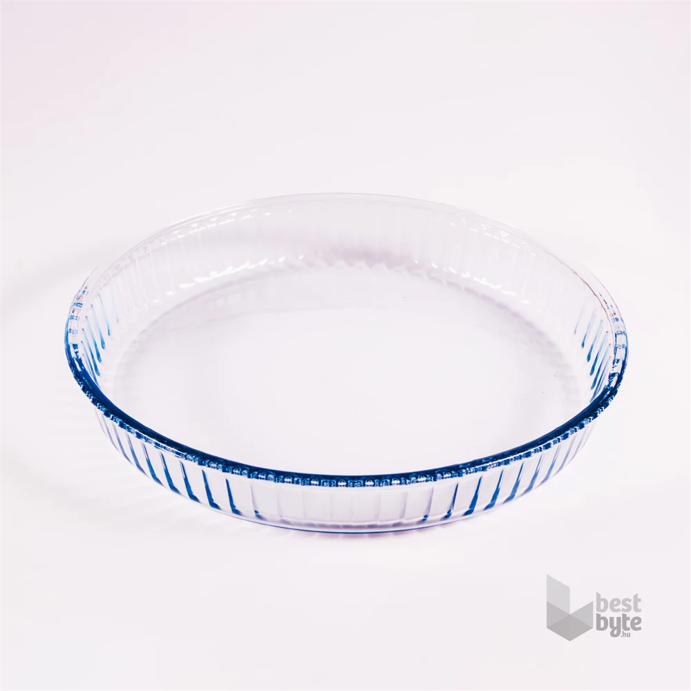 BORCAM kerek bordázott hőálló üvegedény 2.950ml, 319*50mm