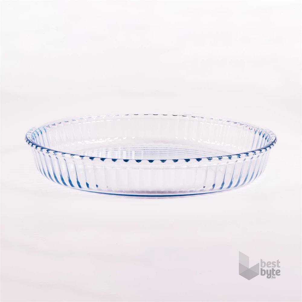 BORCAM kerek bordázott hőálló üvegedény 2.950ml, 319*50mm