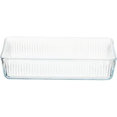 BORCAM négyzetes bordázott hőálló üvegedény  3.000ml, 306*209*64mm 