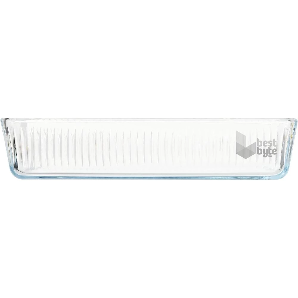 BORCAM négyzetes bordázott hőálló üvegedény  3.000ml, 306*209*64mm 