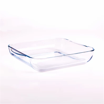 BORCAM négyzetes hőálló üvegedény fogóval 3.200ml, 318*283*60mm 