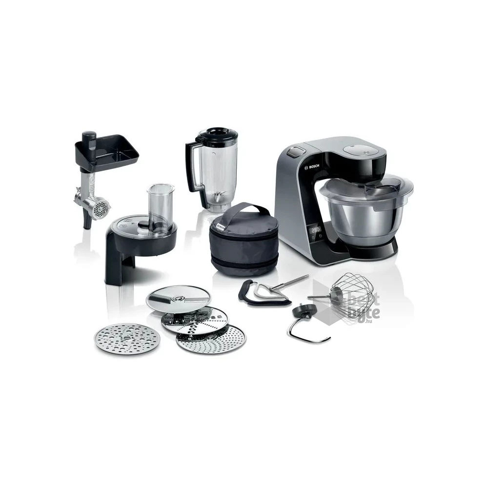 BOSCH MUM5XC4E 1000W, 3,9L, fekete konyhai robotgép
