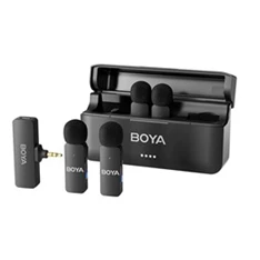 BOYA BY-V4 2,4 GHz/négycsatornás/3,5mm jack/vezeték nélküli mikrofon