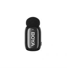 BOYA Mini Ultrakompakt 2 adó + 2 vevő (USB-C + Lightning) fekete vezeték nélküli mikrofon + 1 töltőtok