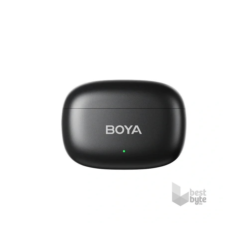 BOYA Mini Ultrakompakt 2 adó + 2 vevő (USB-C + Lightning) fekete vezeték nélküli mikrofon + 1 töltőtok