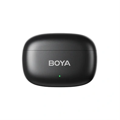 BOYA Mini Ultrakompakt 2 adó + 2 vevő (USB-C + Lightning) fekete vezeték nélküli mikrofon + 1 töltőtok