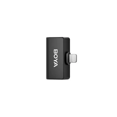 BOYA Omic-D 2.4GHz Ultrakompakt (iOS 1+2 töltődoboz) fekete vezetéknélküli szett