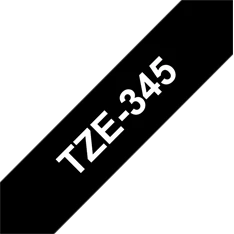 Brother TZe-345 0.7" 18mmx8m fekete/fehér laminált szalag