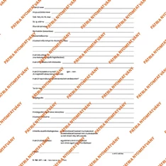 B.VALL.349 A4 24lapos álló "Munkahelyi munkabaleseti napló" nyomtatvány