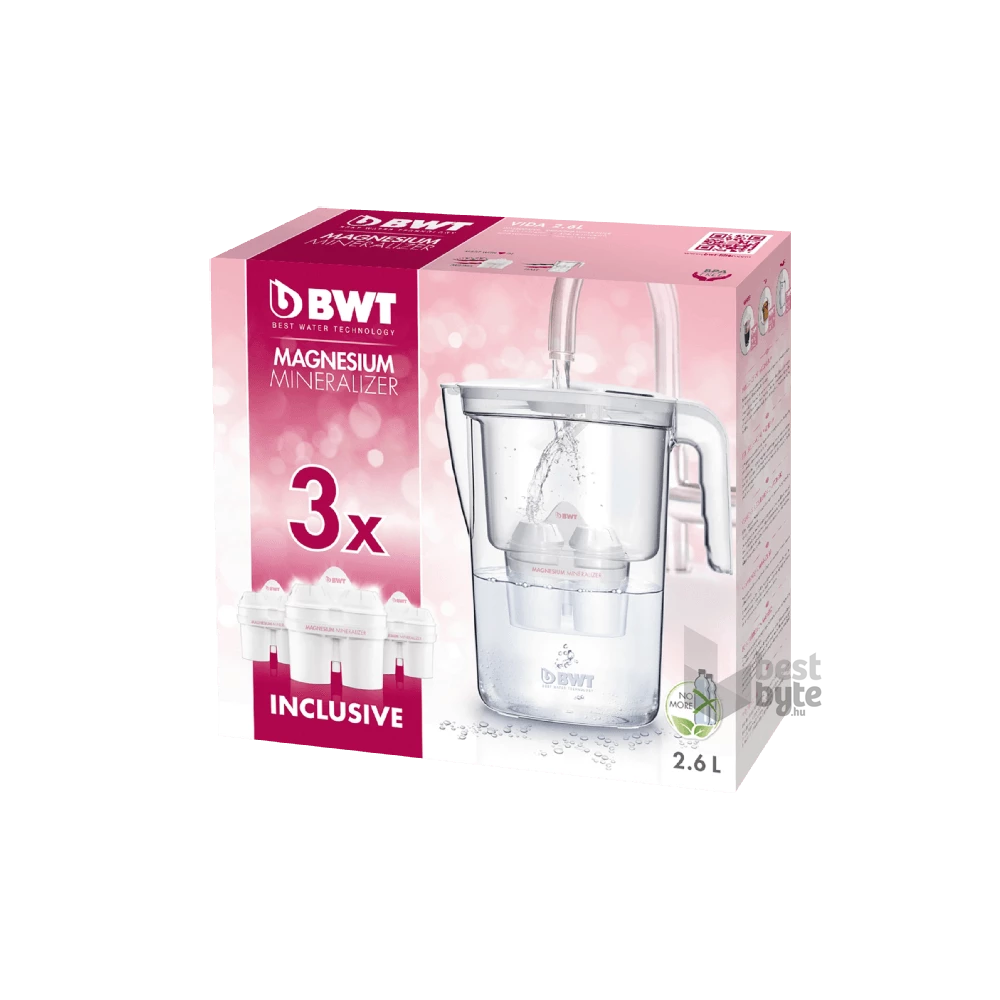 BWT Vida 815485 3 manuális szűrővel 2,6 l-es vízszűrő kancsó