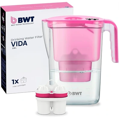 BWT Vida Manual 125258571 2,6l pink vízszűrő kancsó
