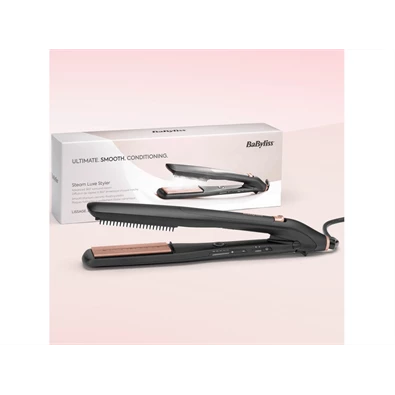 BaByliss ST596E Steam Lux Styler titánium-kerámialapos fekete-rose gold hajsimító