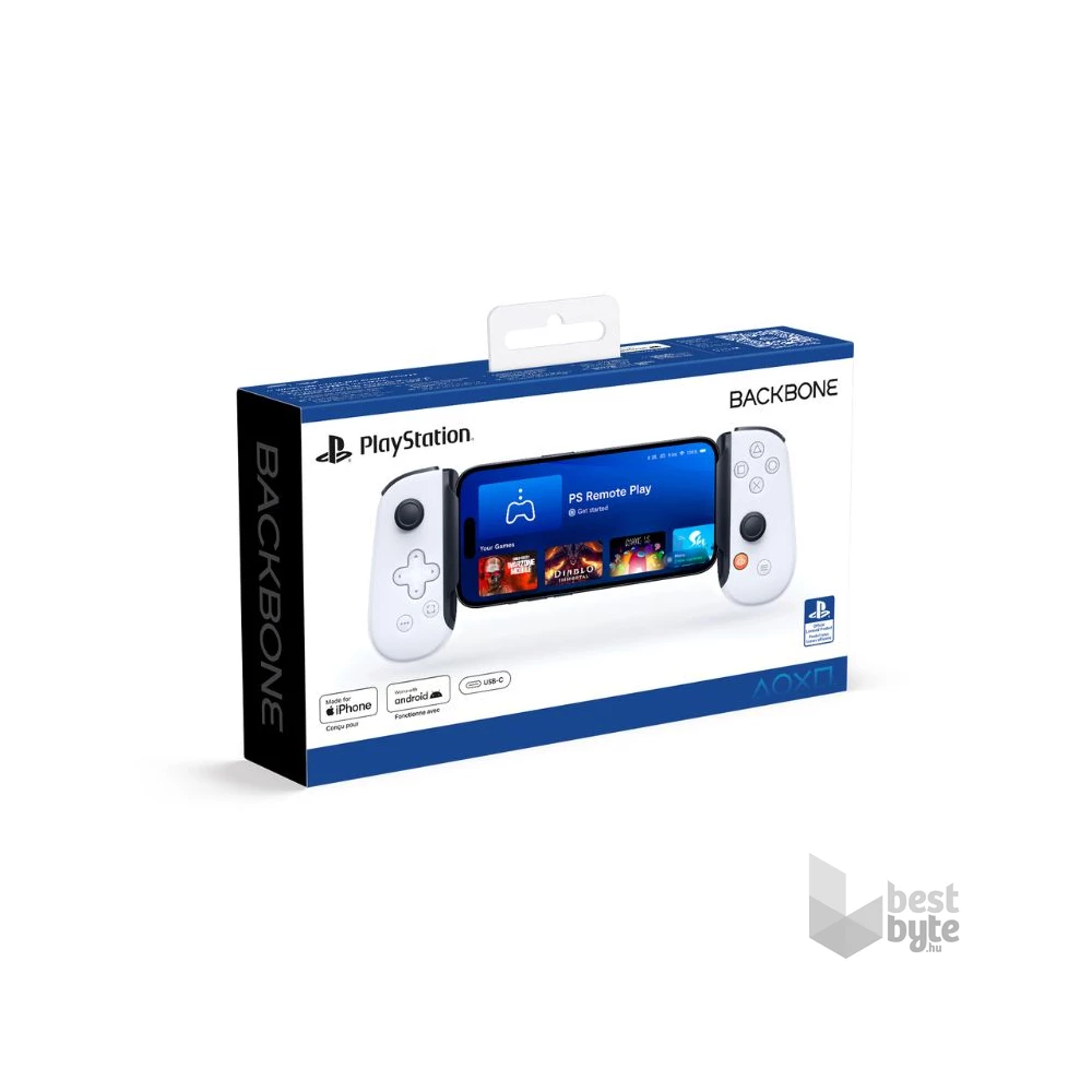 Backbone BB-51-P-WS One 2nd Gen PlayStation Edition (USB-C) iOS/Android okostelefon fehér kontroller