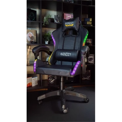 Bandit LUMINA RGB fekete gamer szék