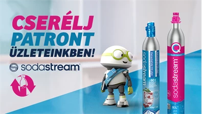 Bármikor kicseréljük az üres SodaStream patronod! Bármikor kicseréljük az üres SodaStream patronod!