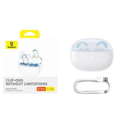 Baseus A00069201223-00 AirGo 1 Ring Open-Ear True Wireless Bluetooth fehér fülhallgató