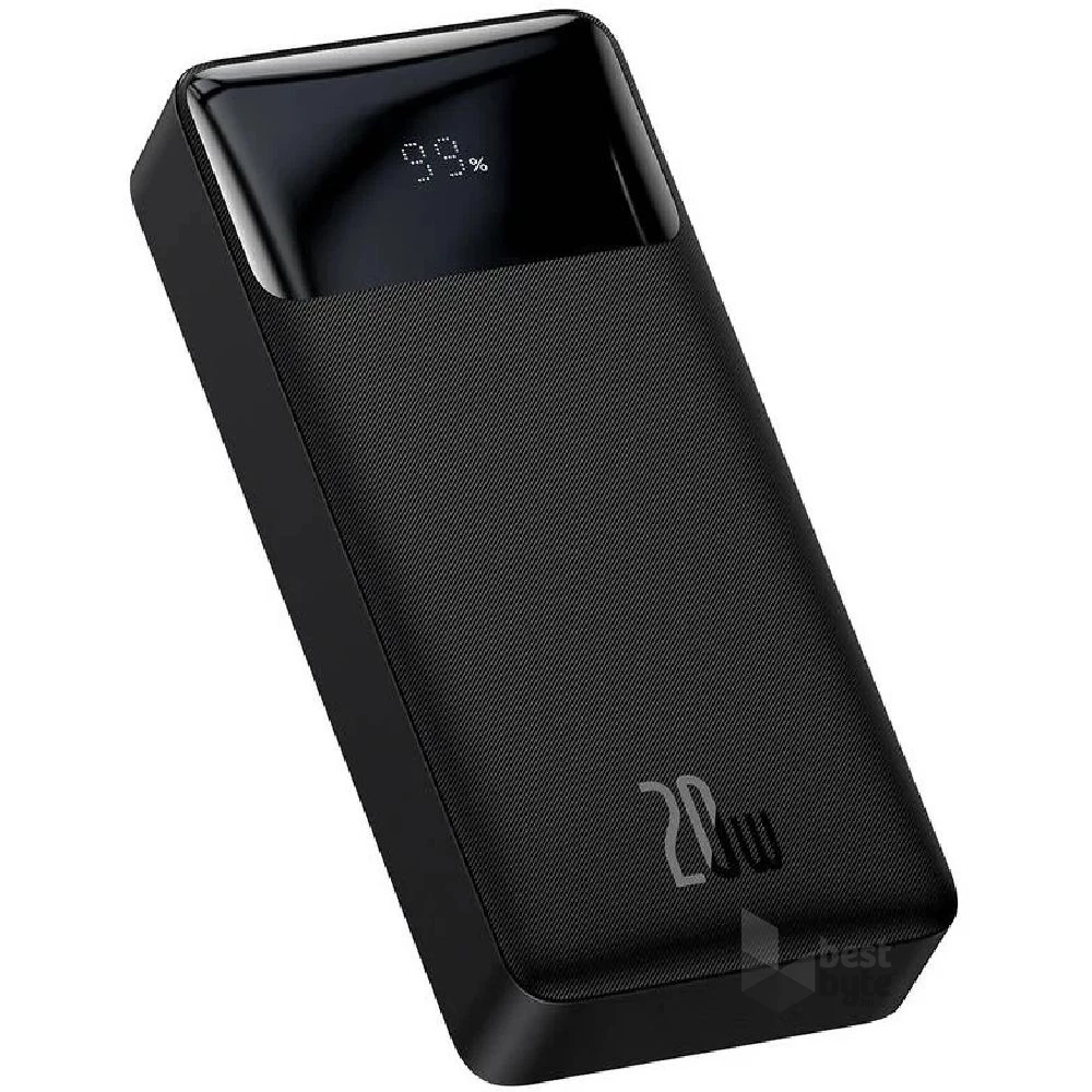 Baseus Bipow 20000mAh digitális kijelzős fekete power bank