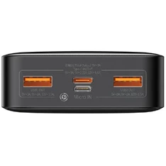 Baseus Bipow 20000mAh digitális kijelzős fekete power bank