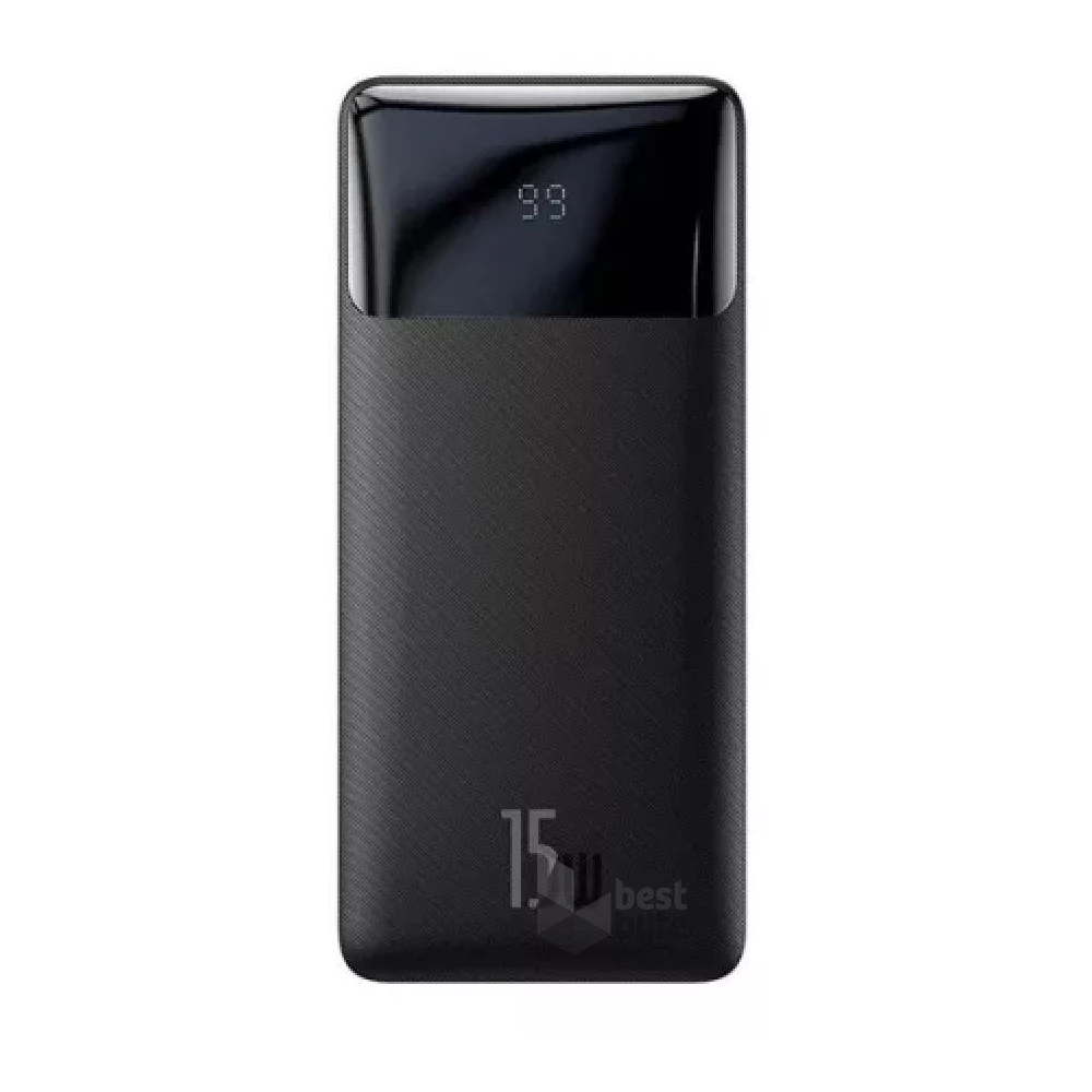 Baseus Bipow PPBD050201 30000mAh LCD Quick Charge PD 15W fekete power bank