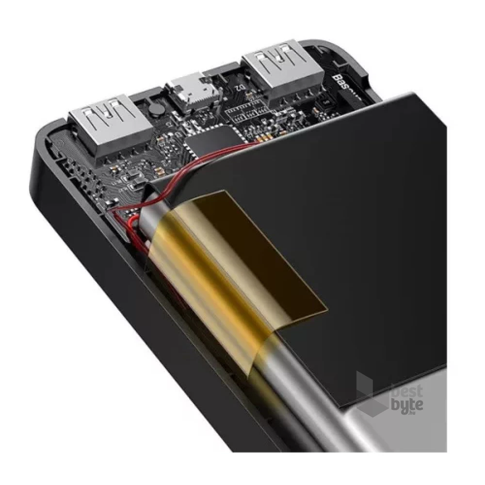 Baseus Bipow PPBD050201 30000mAh LCD Quick Charge PD 15W fekete power bank